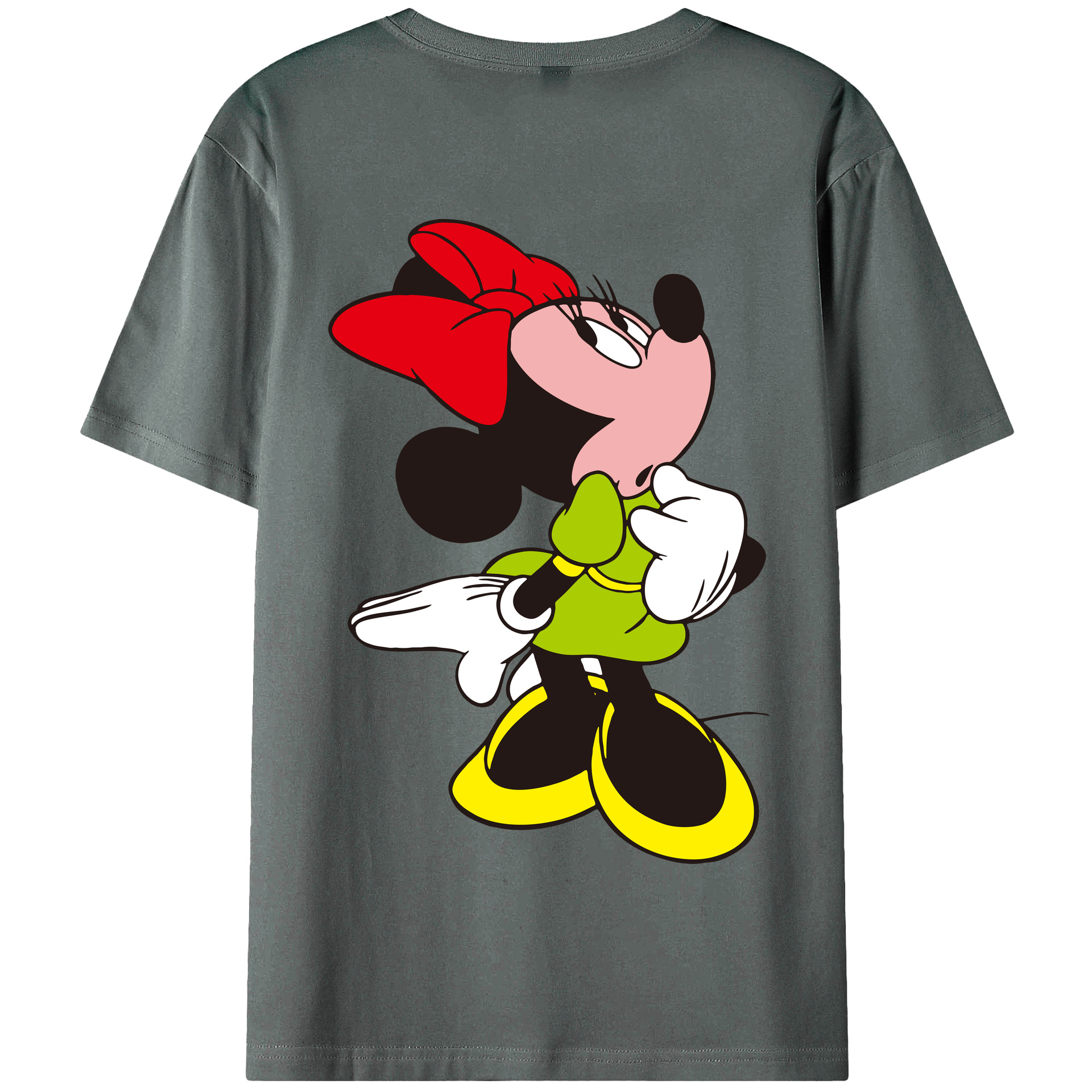 （画像用） ミッキーマウス Mickey Mouse 綿100％半袖Tシャツ（背面プリント）